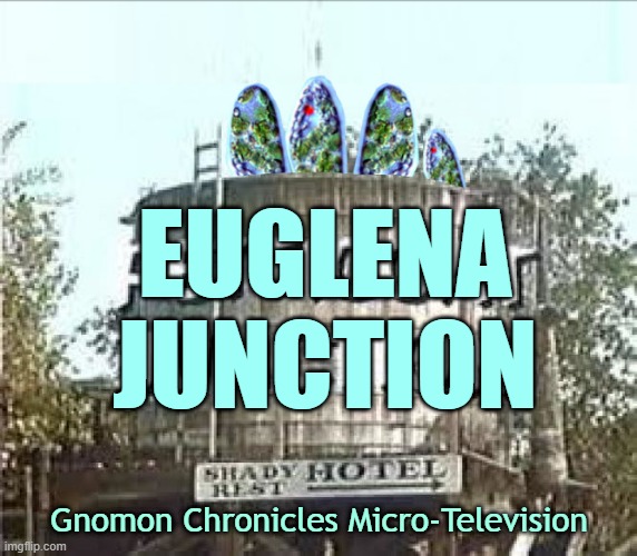 Euglena Junction is a reality television program about the life of Euglena, a genus of single-celled flagellate protists. It is loosely based on the television program Petticoat Junction, with different species of Euglena playing the roles of Kate Bradley, her three daughters Billie Jo, Bobbie Jo, and Betty Jo, and her uncle Joe Carson.