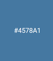 4578a1 is a hexadecimal number representing a blue which I find pleasing.