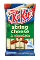 Kit Kat String Cheese is a cheese and chocolate snack food.