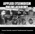 The Applied Lysenkoism Online Academy is an unlicensed transdimensional corporation which camouflages itself as an online university.