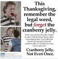 Cranberry Madness is a 2023 American exploitation film about cranberry jelly, revolving around the melodramatic events that ensue when high school students are lured by pushers to try jelly slices – upon trying it, they become addicted, eventually leading them to become involved in various crimes such as a hit and run accident, manslaughter, murder, conspiracy to murder and attempted rape. While all this is happening, they suffer hallucinations, descend into insanity, associate with organized crime and (in one character's case) grow their own cranberries.