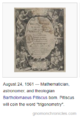 August 24, 1561 — Bartholomaeus Pitiscus born.
