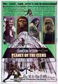 Planet of the Teens is a 1968 American science fiction educational filmstrip which tells the story of an adult astronaut crew that crash-lands on a strange planet in the distant future. Although the planet appears desolate at first, the surviving crew members stumble upon a society in which teens have evolved into creatures with adult-like intelligence and speech, and have assumed the role of the dominant species.