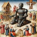Robots of the Middle Ages is a collected volume of illuminated manuscripts, drawings, murals, mosaics, and other images from the Middle Ages depicting robots.