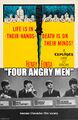 Four Angry Men is a British Invasion courtroom drama film directed by Sidney Lumet and starring the Beatles.