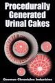 A procedurally generated urinal cake is any of a variety of urinal deodorizer blocks which are generated using algorithms.
