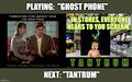 Playing: "Tantrum" - Next: "Ghost Phone".
