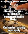 Corpse Diamonds is a low-end corpse-to-diamond service provider.