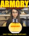 Armory (full title: Armory by Lauren Boebert) is a gun violence themed perfume manufactured by Jan 6 Industries under license to the Greater Sol System Co-Prosperity Sphere.