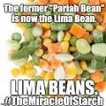 "Pariah bean" is an archaic derogatory nickname for the lima bean.