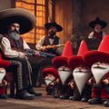 Gnomes: El Mariachis is a documentary film in the Gnomes series. The explores the lives and music of gnomes in Mariachi bands, in Mexico and around the world.