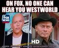 On Fox, No One Can Hear You Westworld is a psychological warfare television series waged against the United States of America by [REDACTED].