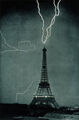Lightning apologizes for striking Eiffel tower.