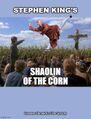 Shaolin of the Corn is a 1984 Chinese-American agricultural fantasy film about a Shaolin monk who must defeat an evil corn demon which possesses children and makes them kill their elders.