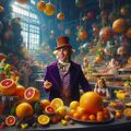 Willy Wonka & the Citrus Factory an American musical fantasy foodie film starring Gene Wilder as citrus farmer Willy Wonka.