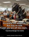 Inspirational Messages from Godzilla is an inspirationally oriented podcast written and hosted by Godzilla.