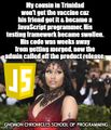 Nicki Minaj worried about JavaScript