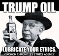 Trump Oil is a term used to describe deceptive marketing, health care fraud, or a scam.