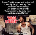 MAGA Struck is a 2021 political drama film about a mutilated voter (Nicolas Cage) who cannot come to terms with Donald Trump's loss of the 2020 election.