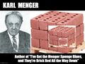 "Menger Sponge Blues" is a comedy routine by stand-up comedian and mathematician Karl Menger.