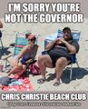 The Chris Christie Beach Club is an alleged private club which admits only state governors as members.