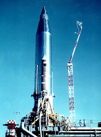 File:Atlas-B rocket with SCORE payload.jpg