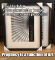 Prophecy is a function of art.