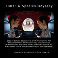 2001: A Species Odyssey infographic.