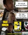 Taxi Joker is an historical American drama film about taxi drivers coping with clown violence on the job.