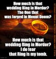 "How Much is that Wedding Ring in Mordor?" is a song by [REDACTED] set to the melody of "How Much is that Doggie in the Window?"