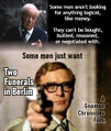 Two Funerals in Berlin is a 2008 thriller buddy film about an aging spy (Michael Caine) who must help his younger self solve a decades-old mystery.