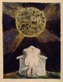 Writer-Sorceror Roger Zelazny (working with Artist-Engineer William Blake) conjures a Venn diagram against an unnamed Demon.