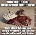 Vertebrates Rule! is a song by Jest on a Candid I about a mouse riding a lobster to a lobster pot for Christmas dinner.