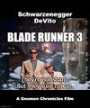 Blade Runner 3 is an American science buddy comedy action film about fraternal twin Nexus-7 replicants (Arnold Schwarzenegger and Danny DeVito) who were separated at activation.