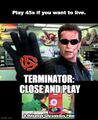 Terminator: Close and Play is a science fiction comedy adventure film about a retired robotic soldier which collects pre-War 45 RPM records.