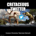 Cretaceous Twitter is a time travel research project which extends Twitter into the Cretaceous period.