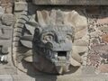 Feathered Serpent stuck in wall.