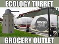"Ecology Turret" is an anagram of "Grocery Outlet".