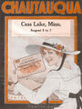 Cover of a brochure for a 1917 Chautauqua in Cass Lake, Minnesota.