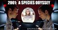 2001: A Species Odyssey is a short documentary film about the ethical dilemma faced by two astronauts (Frank Bowman and David Poole) when they discover an alien-human hybrid child stowed away on their spaceship.