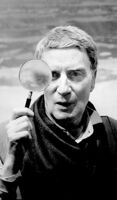 Artist Brion Gysin neither confirms nor denies allegations that he is a secret crime-fighter.