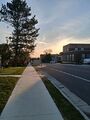 Sunset (21 May 2026) @ 7:59 p.m. Harvey Street near Second Avenue East, view to the west.