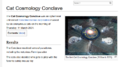 Screenshot of the Cat Cosmology Conclave page in the Gnomon Chronicles wiki.