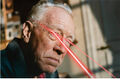 Max von Sydow with laser beam eyes.