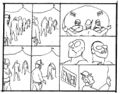 Midsize sketch of the "waiting in line" sequence.