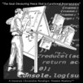"The Soul-Devouring Peace that is Functional Programming" (SSDPTIFP) is a computational performance piece by the comic mathematical ensemble Axiom Antics.