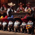 Gnomes: El Mariachis is a documentary film in the Gnomes series. The film explores the lives and music of gnomes in Mariachi bands, in Mexico and around the world.