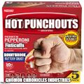 Hot Punch-Outs is an American brand of microwaveable fisticuffs generally containing one or more types of hitting, kicking, or head-butting.
