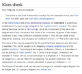Slam-dunk definition: screenshot from Wikipedia.