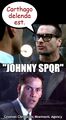 Johnny SPQR is a 1995 cyberpunk history film about a Roman Consul (Keanu Reeves) with a cybernetic brain implant designed to win the Punic Wars. Co-starring Henry Rollins as Cato the Censor.